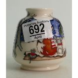 Moorcroft Woodland Story (fox) Vase: Signed by designer Nicola Slaney. Numbered edition No72.