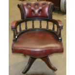 Chesterfield type Captains / Office Chair: