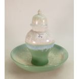 Portmeirion Starfire Collection items: Large bowl and lidded pot.