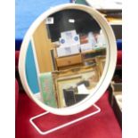 Stag Mid Century Free standing Dressing table mirror: diameter 51cm