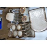 A mixed collection of items to include: Carlton Ware Hovis Patterned Advertising breakfast set.
