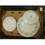 A collection of Wedgwood Mirabelle Dinner plates together with similar Charlotte patterned side