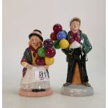 Royal Doulton character figure Balloon children: comprising Boy HN2934 and Balloon Girl HN2818.