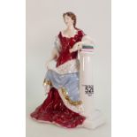 Royal Worcester figure Queen Anne: limited edition for Compton and Woodhouse.