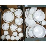 A mixed collection of items to include: Early Grafton floral decorated part tea set together with