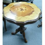 Reproduction Inlaid Occasional Table: