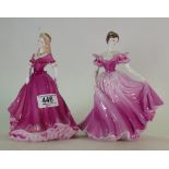 Coalport Lady figures Belinda and Alison(2):