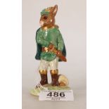 Royal Doulton Bunnykins prototype figure Robin Hood: with gold highlights.