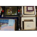 Good collection of 33 Italian 19th century oil & watercolour paintings: Extensive collection of