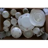 A large collection of mixed pottery to include :Shelley 2143 patterned part tea set and similar