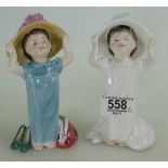 Royal Doulton Make Believe HN2224: (white colourway) and HN2225 blue colourway (2)