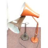 Two Mid Century Anglepoise Articulated Table lamps(2)