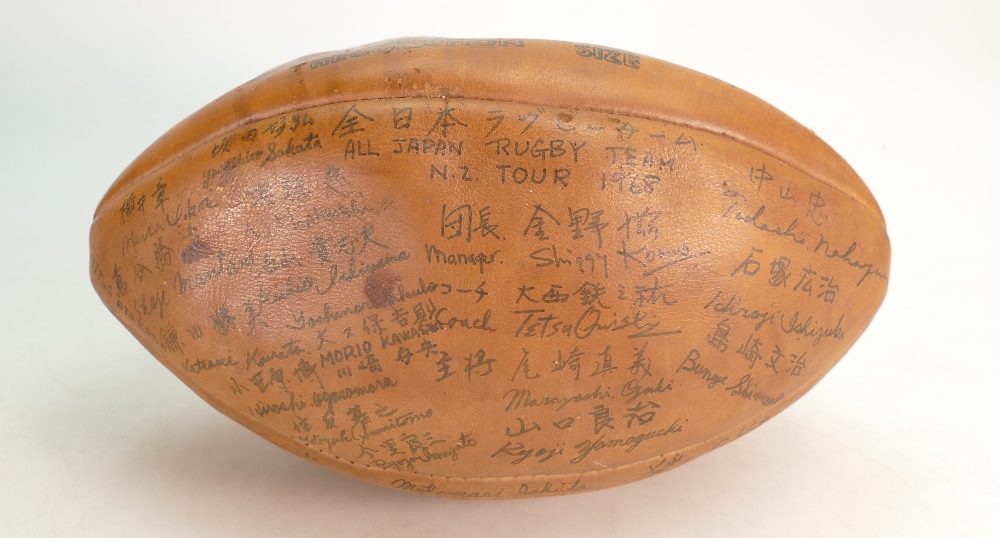 Japanese Rugby signed Ball from New Zeal - Image 3 of 3