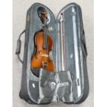 Modern Violin in case with bow: The Sten
