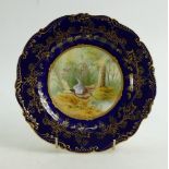 Coalport gilded and hand painted Cabinet
