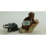 Beswick Beaver 2195: together with a Badger 3392 (2)