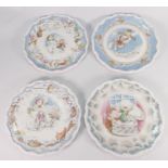 Royal Doulton set of plates from the Snowman series: comprising Christmas cake, Walking in the