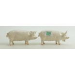 Beswick large white sow: Beswick large white sow x 2