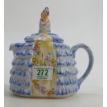 Hand Decorated Art Deco Style Novelty Tea Pot: