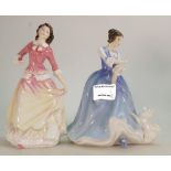Royal Doulton Lady Figures Lorraine HN3118 & Susan HN3871(2):