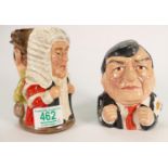 Royal Doulton 2 sided character jug The Judge & the Thief D6988: together with Collect It Magazine