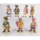 Royal Doulton bunnykins the explorers to include: Marco Polo DB414, Christopher Columbus DB417,