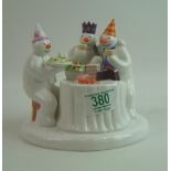 The Snowman Coalport Boxed tableau The Merry Trio: