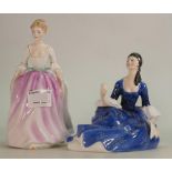 Royal Doulton Lady Figures Alison Hn3264 & Rosalind HN2293(2):