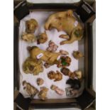 A collection of Piggin series pigs, plus ceramic pigs and a Leonardo figure etc (1 tray).