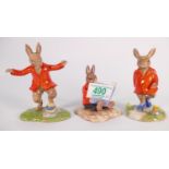 Royal Doulton Bunnykins to include William DB488: Harry DB487 and Will read tears DB401 (3)