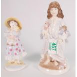 Coalport for Compton Woodhouse Limited Edition figures: Lullaby & Raggerty Anne(2)