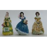 Coalport figurines: to include Rosalinda, Penelope and Breeze (3)