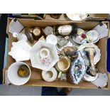 A mixed collection of items to include: Carlton Ware , Coaport & similar decorative vases and bowls