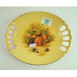 Aynsley Orchard Gold dish: Aynsley Orchard gold oval dish