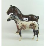 Beswick Burnham Beauty 2309: together with a second version Appaloosa stalion 1772A.