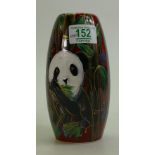 Anitia Harris Panda skittle vase: height 17cm