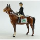 Beswick Huntswoman on Brown Horse 1730: two legs restuck