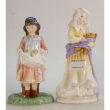 Royal Doulton Child Figures Charity HN3087 & Age of Innocence HN3077(2):