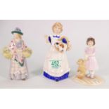 Royal Doulton Small Figures: Quiet They Are Sleeping , Sugar & Spice and Romany Sue(3)