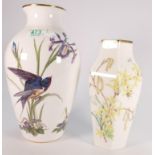 Wedgwood Privately Commissioned Horticultural Vase: together with Franklin Mint Limited edition