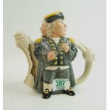 Royal Doulton Character Double Sided Teapot Pirate and Captain D7182: limited edition