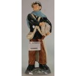 Royal Doulton Character Figure News Boy HN2244: