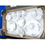 Colclough Ribbon and Floral Decorated Tea Set: