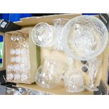 A collection of Quality Lead Crystal to include: Sherry Glasses, Water Jugs, Decanters, Fruit
