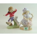 Royal Worcester Unicef figures Little Pricess & Best Buddies(2)