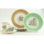 A collection of Shelley items to include: Three 25.5cm diameter old English series plates 490/A,