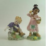 Royal Worcester Unicef figures Prett in Pink & Two Company(2)