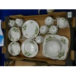 Tuscan Bridal Flowers Patterned Tea set: