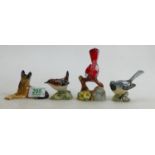 Beswick birds to include: Wren 993, Grey Wagtail 1041 and one similar bird to gether with a