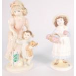 Coalport for Compton Woodhouse Limited Edition figures A Helping Hand & Summer Days(2)